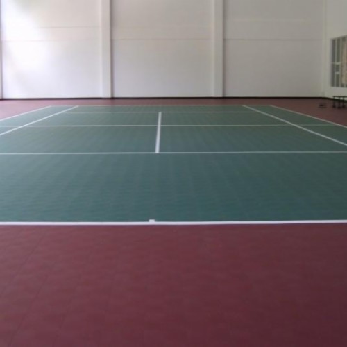 Indoor interlocking tennis court flooring